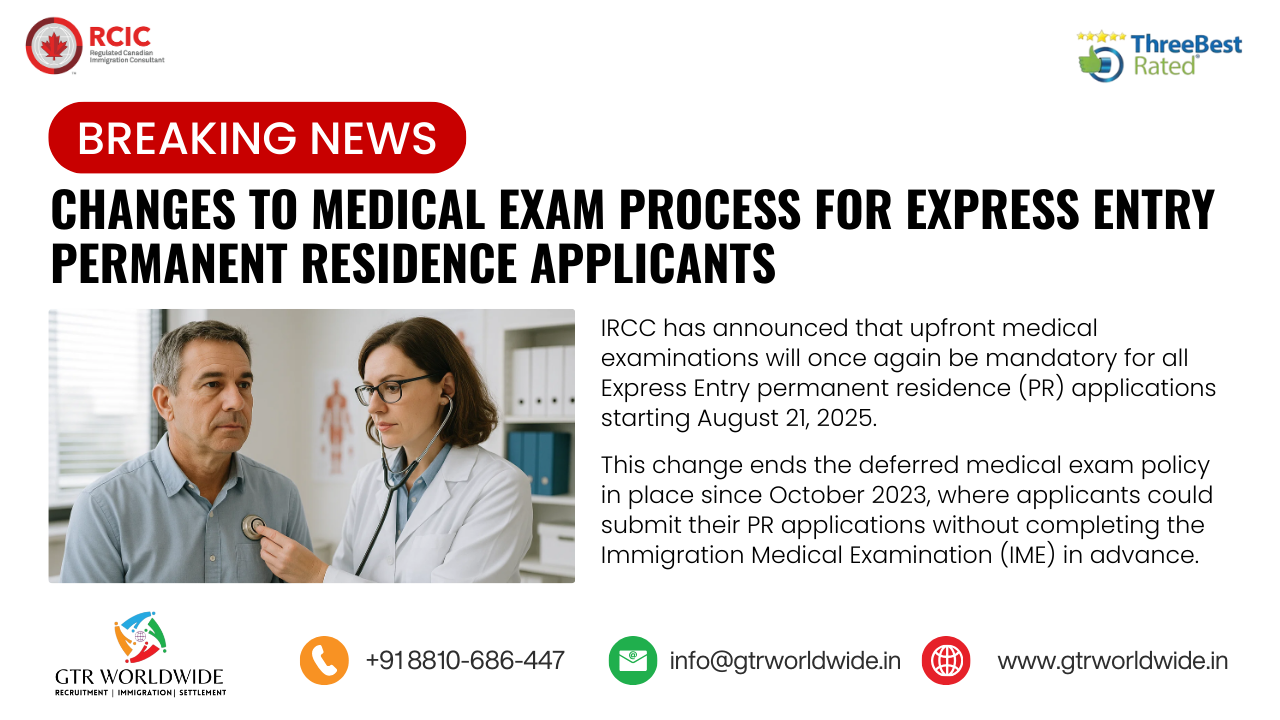 IRCC Reintroduces Mandatory Upfront Medical Exams for Express Entry Applicants