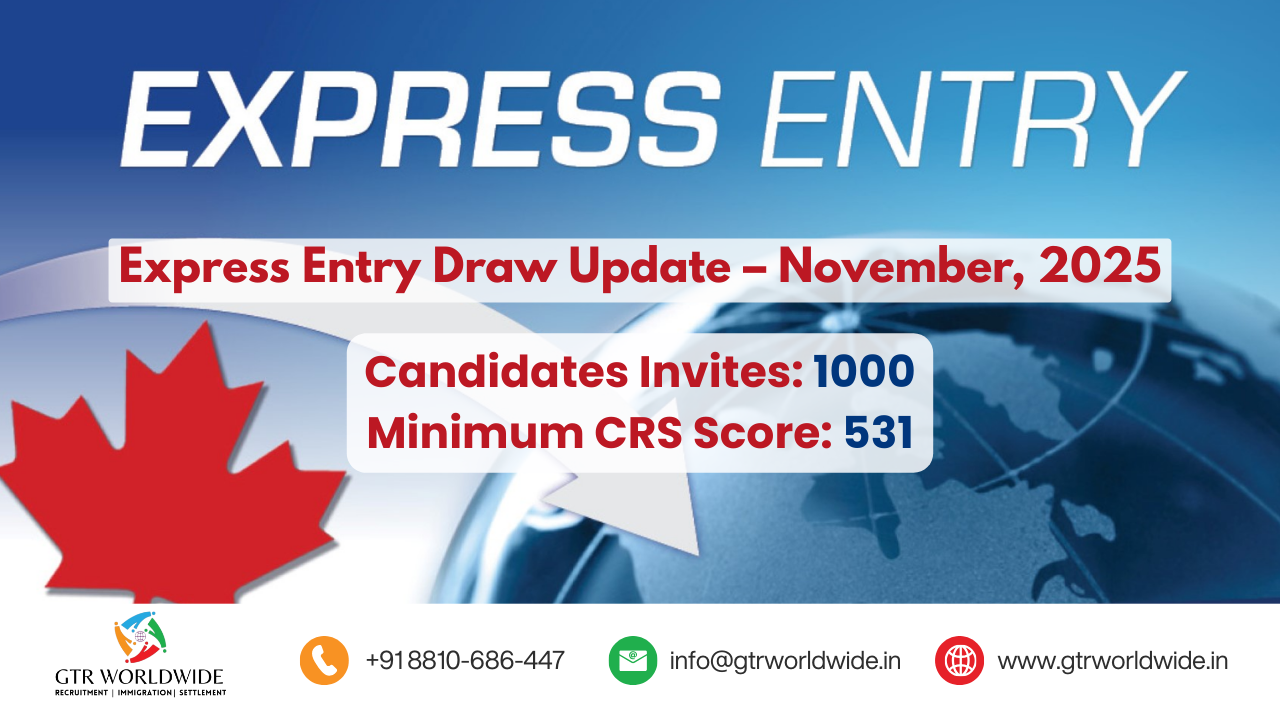 Express Entry Update 2025: CEC CRS Score Drops to 531 in Latest Draw