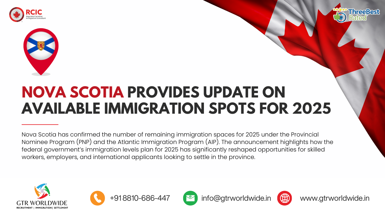 Nova Scotia Announces 2025 Immigration Allocation Update
