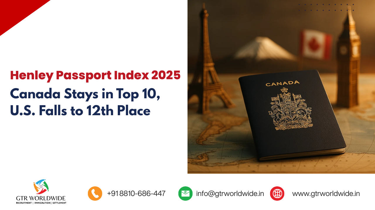Henley Passport Index 2025: Canada Stays in Top 10, U.S. Falls to 12th Place