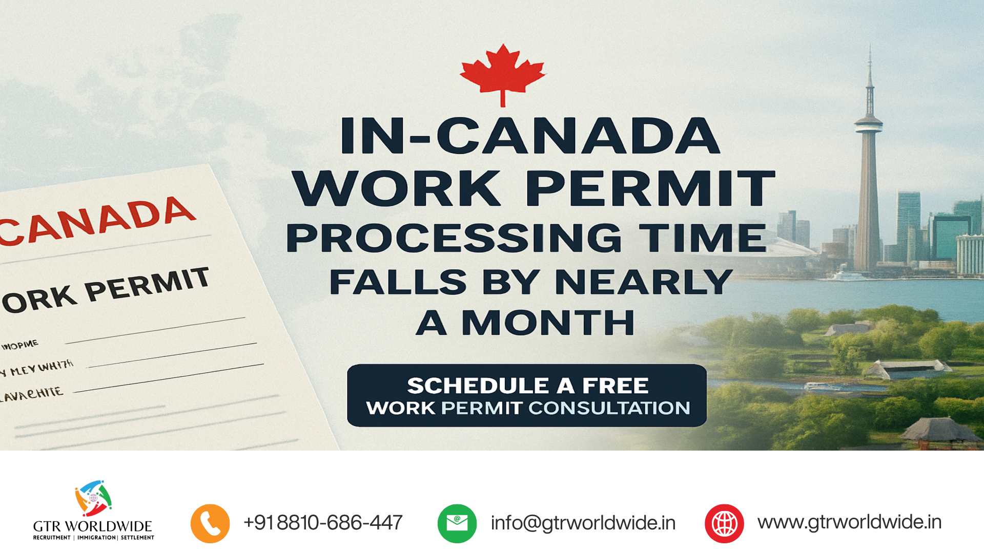 In-Canada Work Permit Processing Time Falls by Nearly a Month