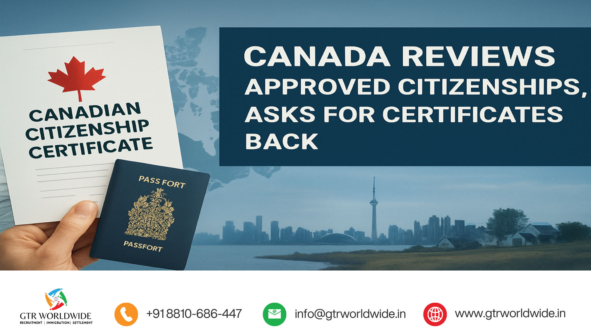 Canada reviews approved citizenships, asks for certificates back