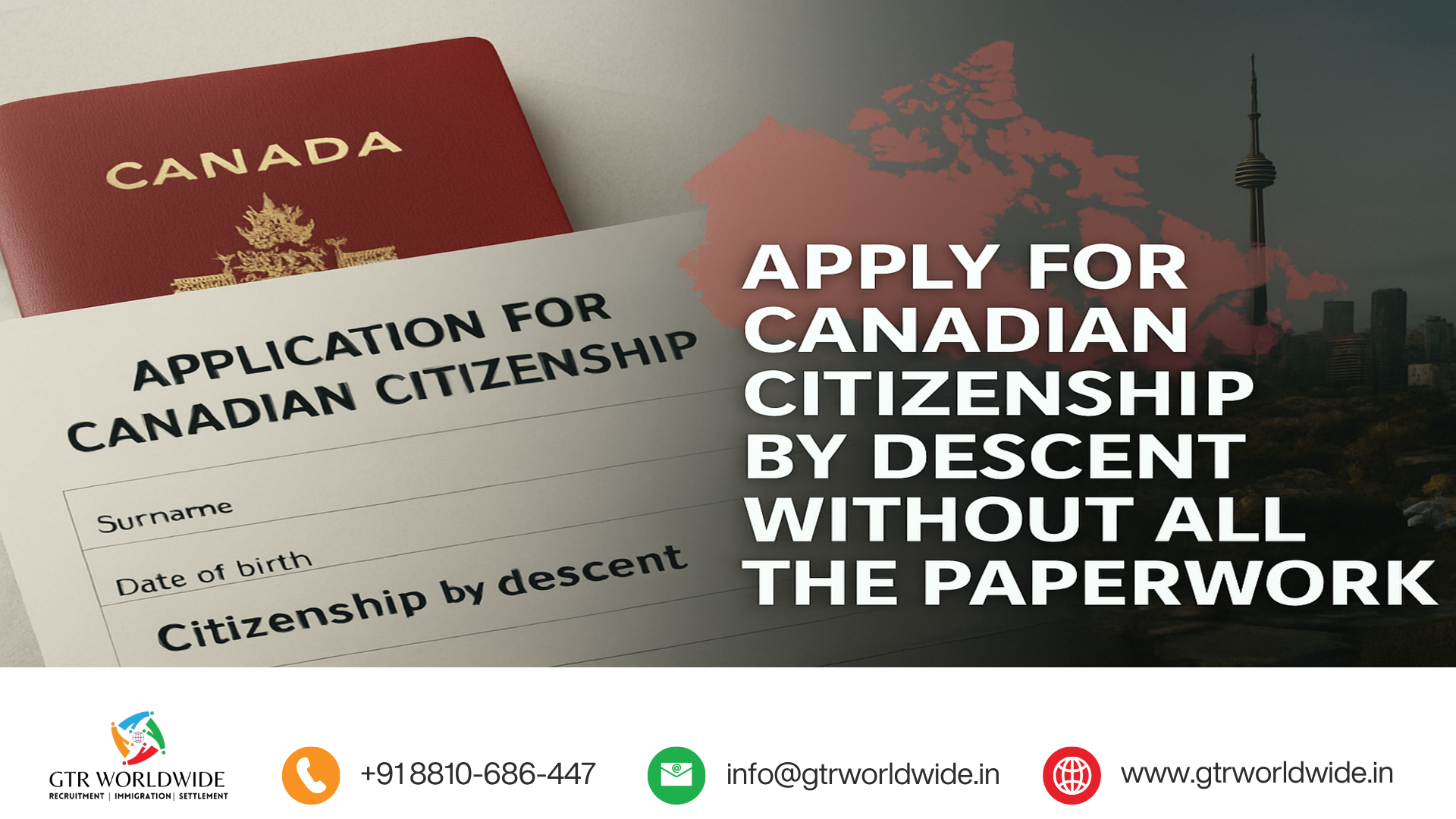 Apply for Canadian citizenship by descent without all the paperwork