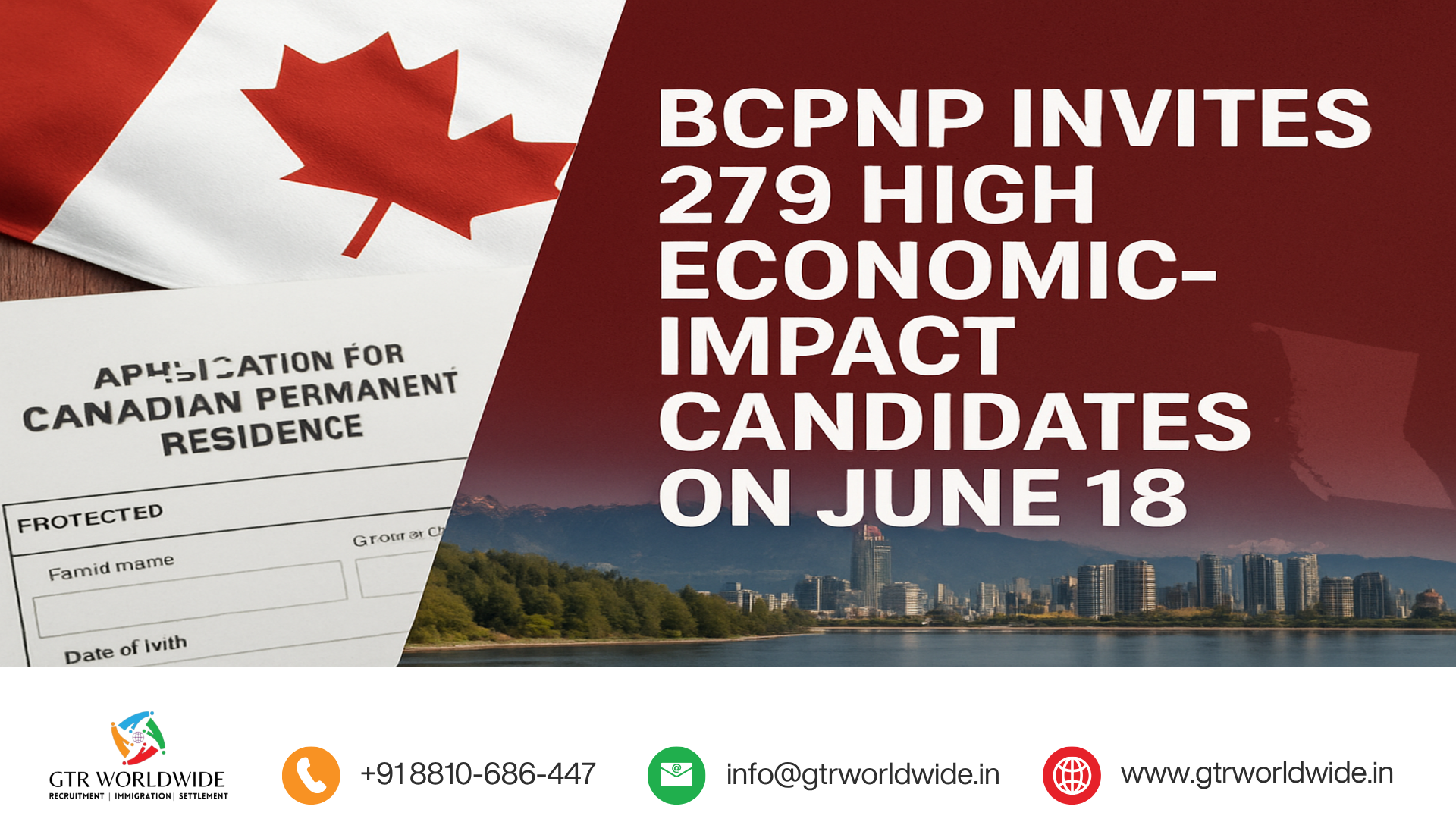 BCPNP invites 279 high economic-impact candidates on June 18