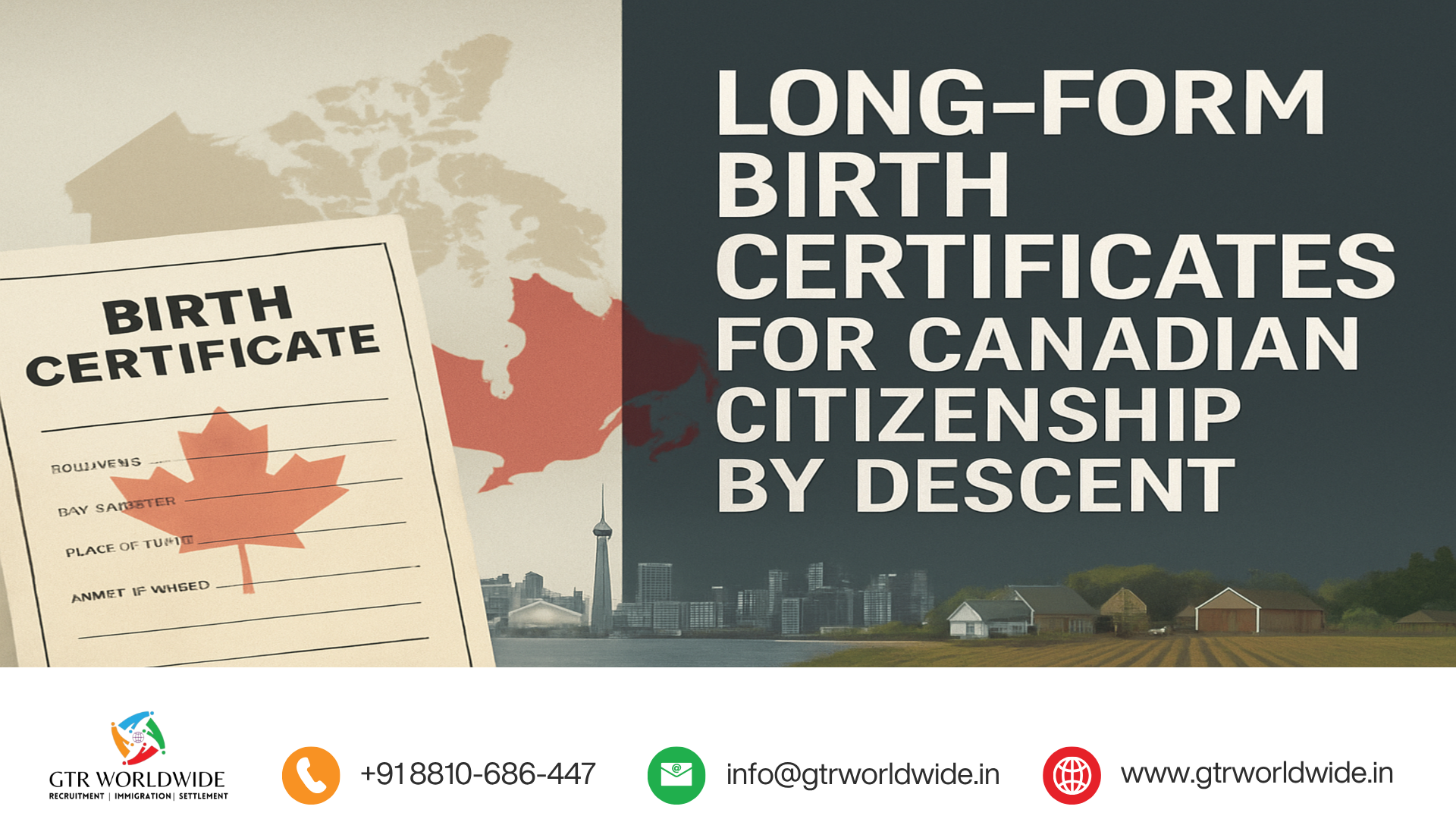 Long-Form Birth Certificates for Canadian Citizenship by Descent