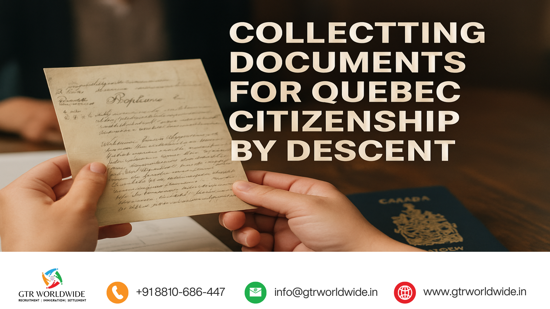 Collecting Documents for Quebec Citizenship by Descent