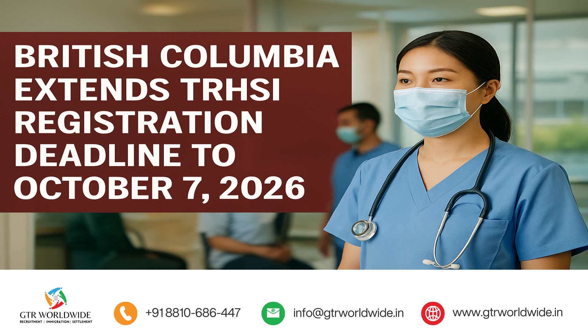 British Columbia extends TRHSI registration deadline to October 7, 2026