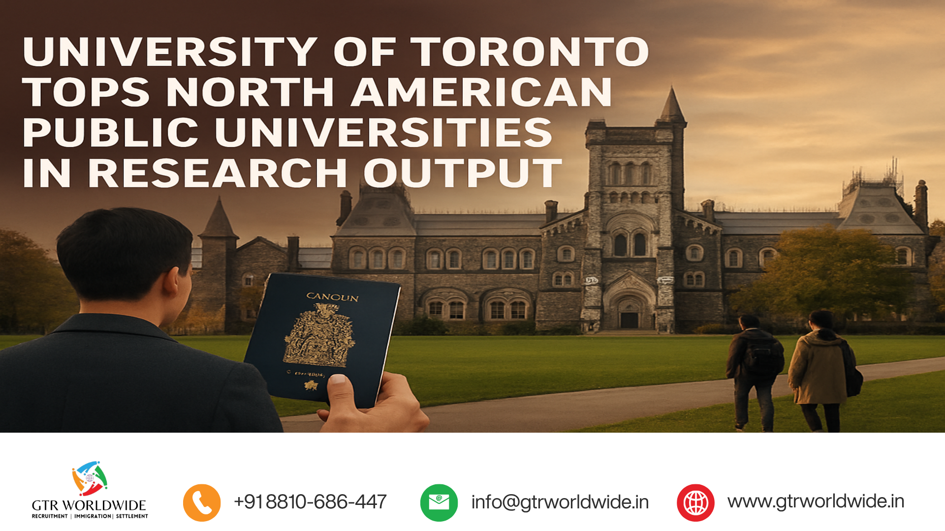 University of Toronto Tops North American Public Universities in Research Output